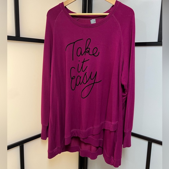 Ave Leisure gorgeous magenta sweatshirt - Picture 1 of 4